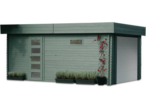 Garage "Moderno" - 19,26 m² - 3,58 x 5,38 x 2,56 m - 40 mm - Porta motorizzata