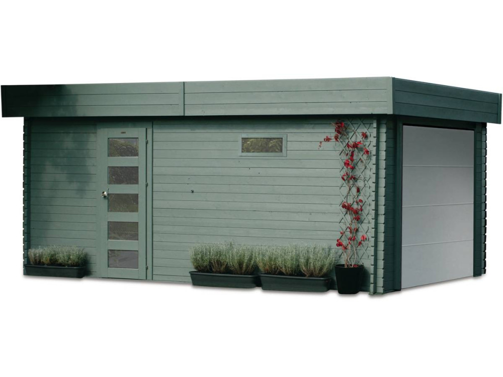 Garage "Moderno" - 19,26 m² - 3,58 x 5,38 x 2,56 m - 40 mm - Porta motorizzata