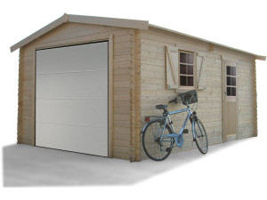 Garage in legno - 19,26 m² - 2,58 x 5,38 x 2,53 m - 40 mm