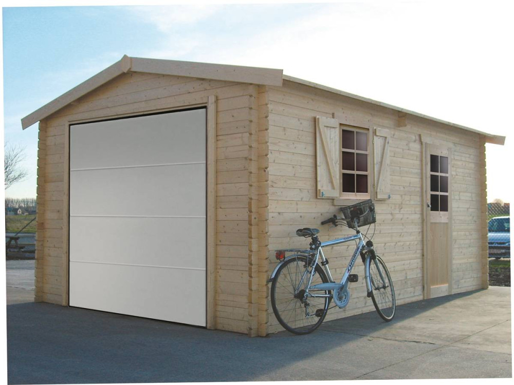 Garage in legno - 19,26 m² - 2,58 x 5,38 x 2,53 m - 40 mm