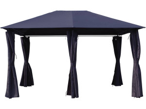 Tela e tendaggi per pergola "Rosita - 3 x 4 m  - Grigio