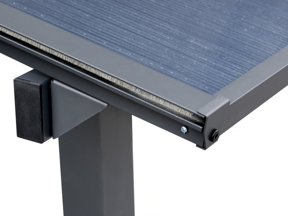 Pergola addossata "Marvin" - 5,5 x 3 m - 545 x 298 x 243 cm - Grigio scuro