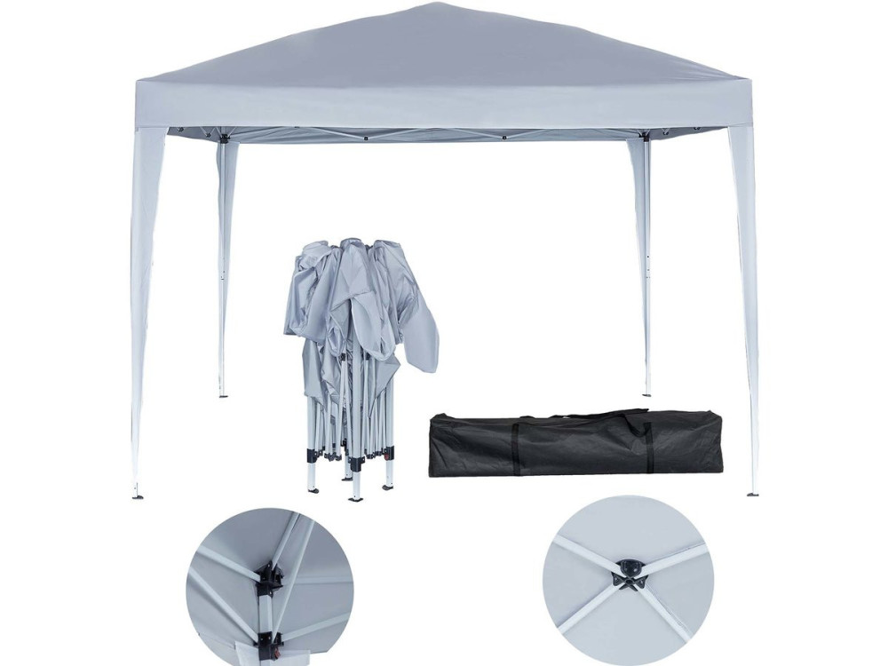 Gazebo da giradino "Svetlana 3" - 9 m² - 3 x 3 m - Bianco