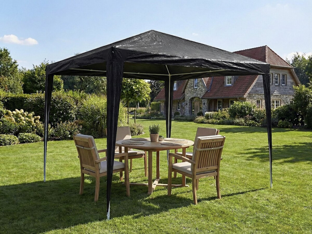 Pergolato da giardino "Natacha 3" - 3 x 3 m - Grigio