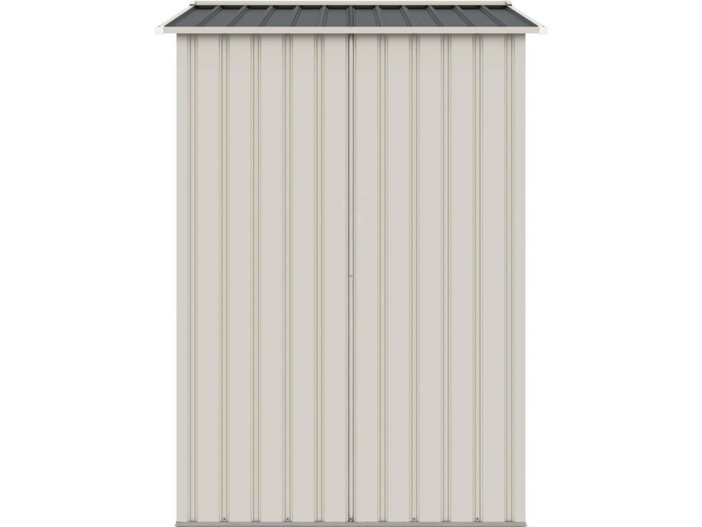Casetta da giardino in metallo "Nebraska" - 4,07 m² - Beige/Grigio antracite