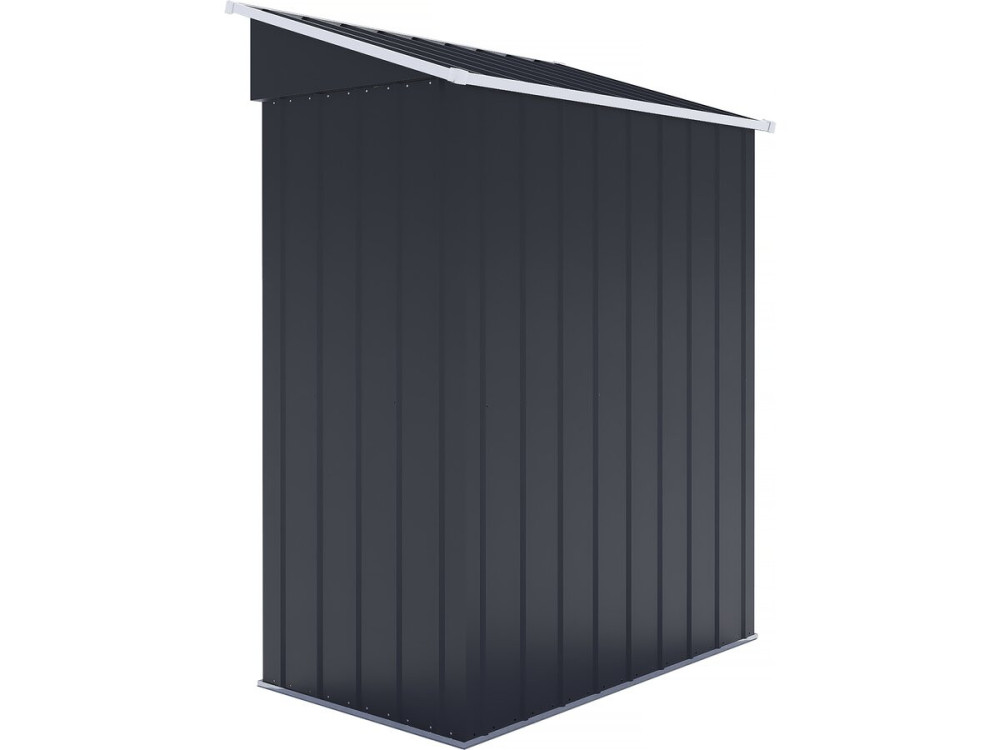 Casetta da giardino in metallo "Memphis" con porta scorrevole - 1,36 m² - Grigio