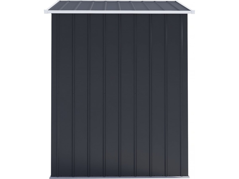 Casetta da giardino in metallo "Memphis" con porta scorrevole - 1,36 m² - Grigio