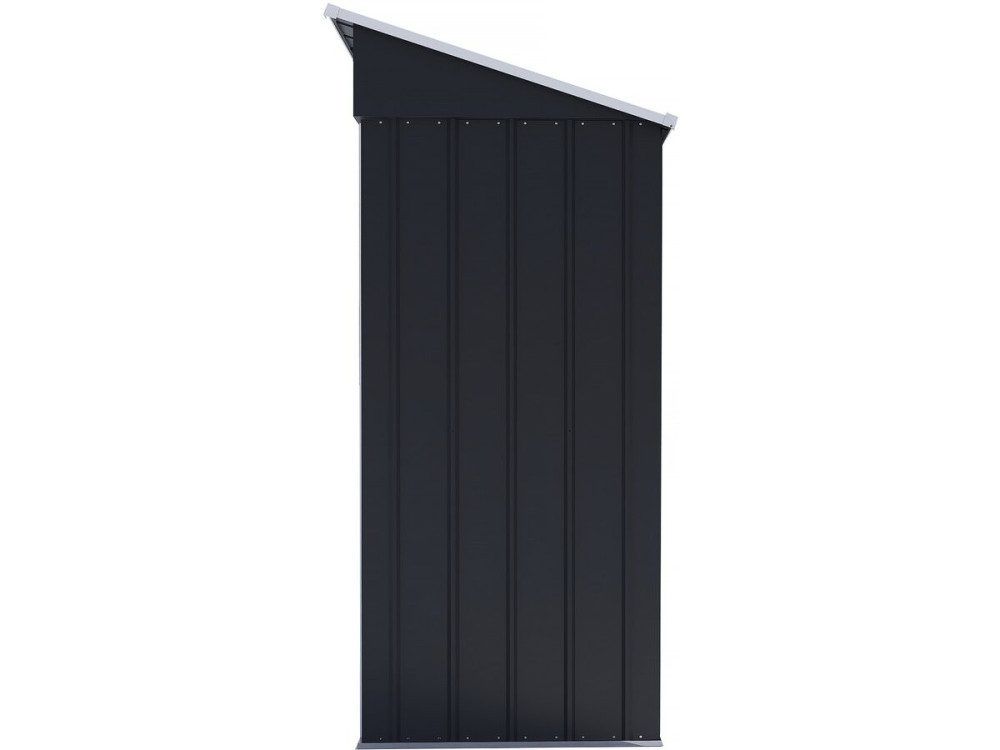 Casetta da giardino in metallo "Memphis" con porta scorrevole - 1,36 m² - Grigio