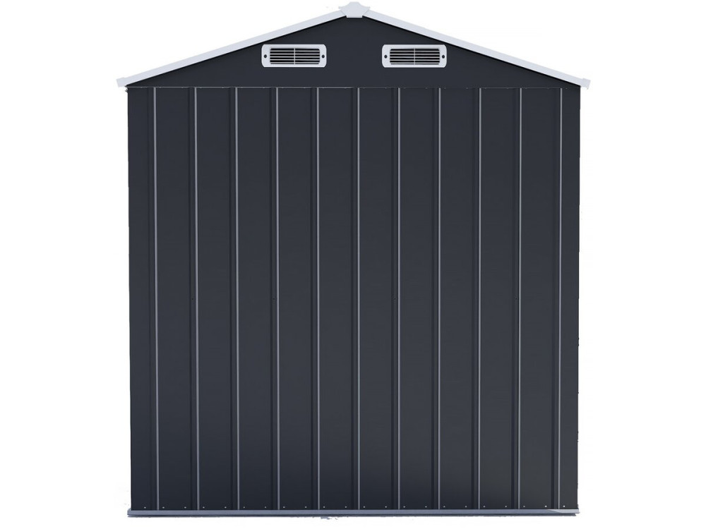Casetta da giardino in metallo "Boston" con porta scorrevole - 2,17 m² - Grigio