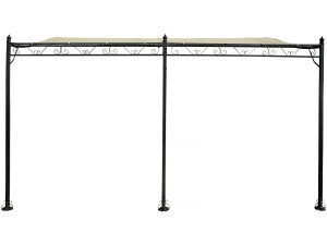 Gazebo in metallo - 3 x 4 m - Beige