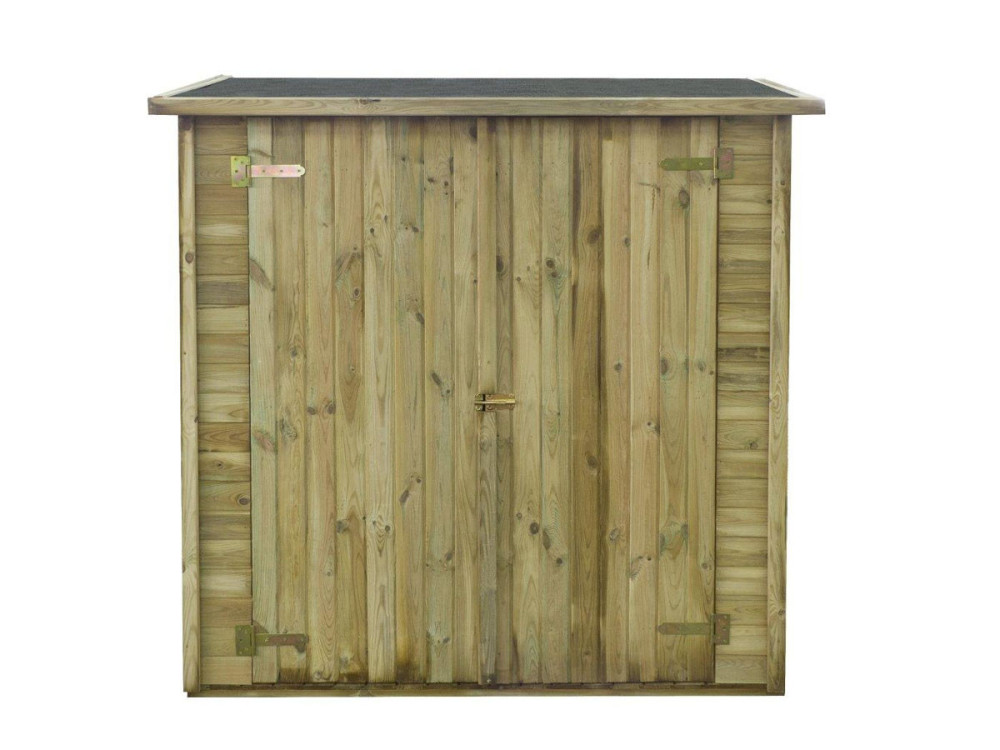 Capanno da giardino LIPKI - 1.79 x 0.90 x 1.76/1.86 m - 1.62 m² - 12 mm - Fondo e parete posteriore inclusi