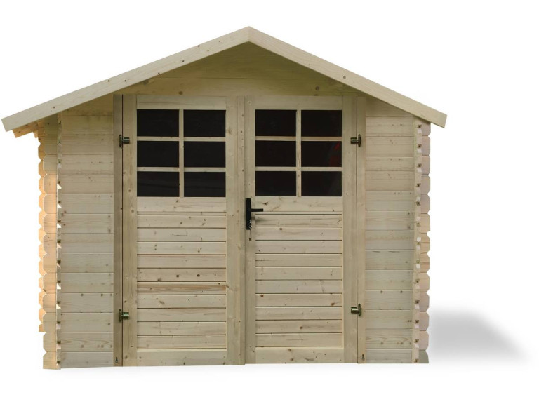 Casetta da giardino tradizionale in legno - 8,88 m2 - 2,98 x 2,98x 2,18 m - 28 mm