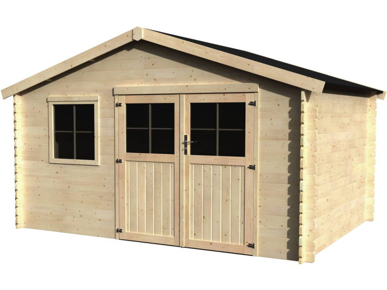 Casetta da giardino in legno "Flodeal" - 11,86 m² - 3,98 x 2,98 x 2,44 m - 28 mm