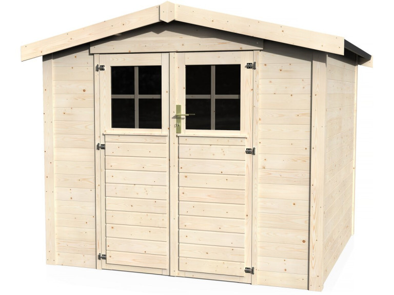 Abri jardin bois "Mareuil" - 4,99 m² - 2,30 x 2,17 x 2,12 m - 28 mm