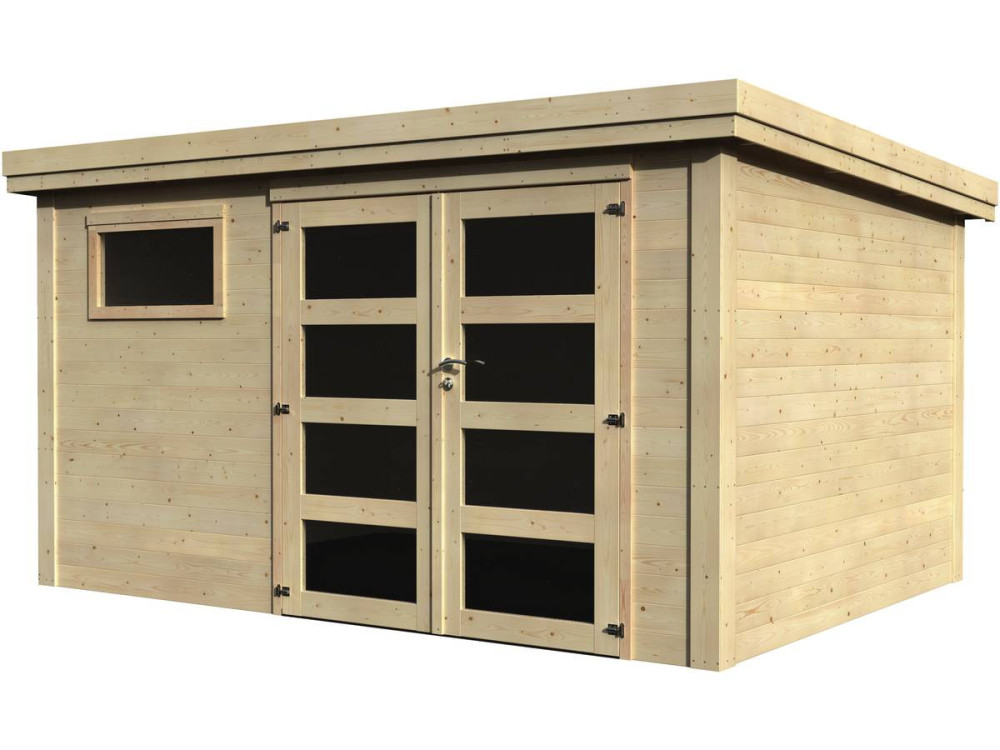 Casetta da giardino in legno "Paolo" - 10 m² - 3.65 x 2.75 x 2.16 m - 28 mm