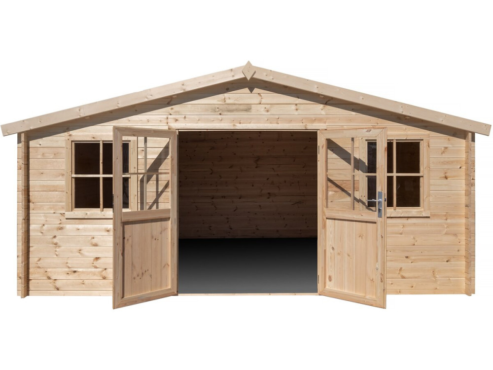 Casetta da giardino in legno "Alex" - 20,20 m² - 4,80 x 4,00 x 2,39 m - 28 mm