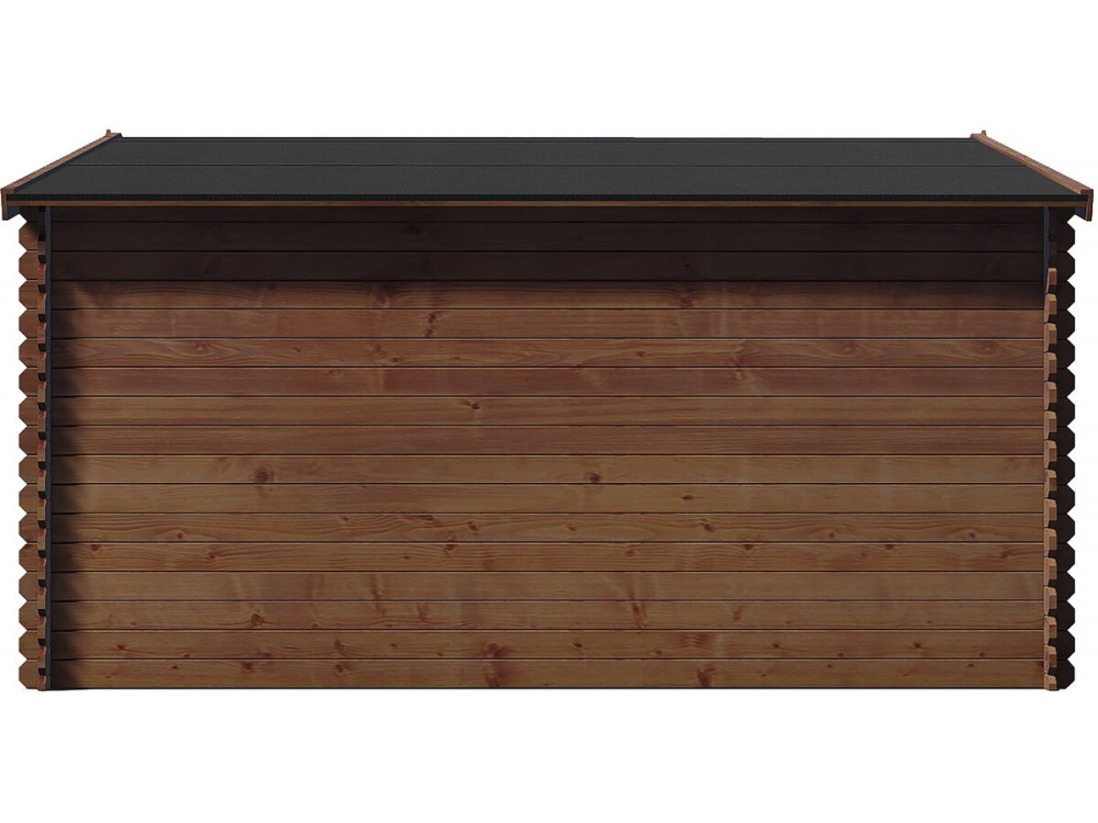 Casetta da giardino in legno marrone "Lormont" trattata in autoclave - 21,2 m² - 28 mm