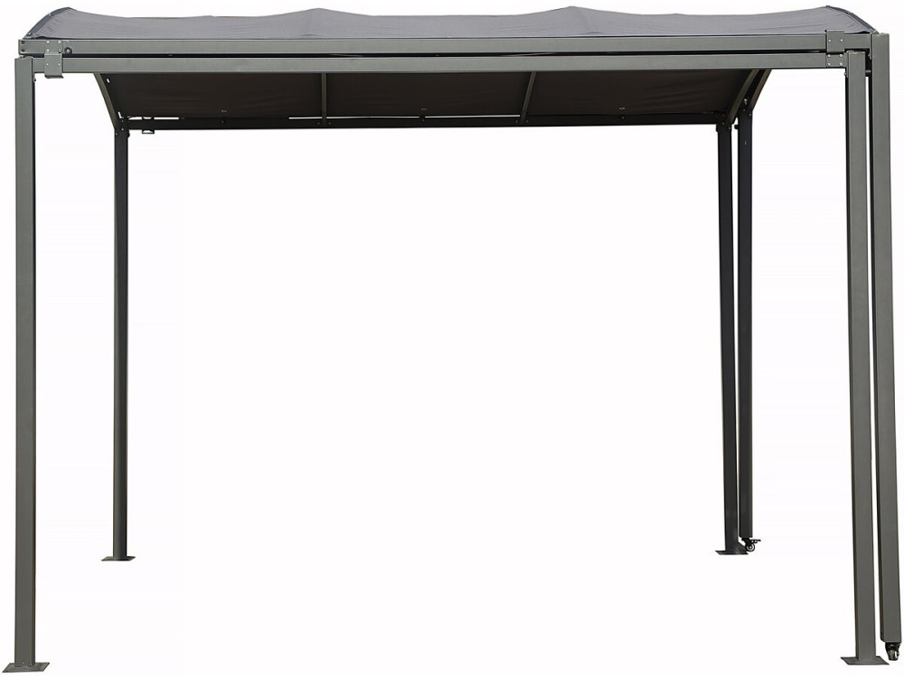Tettoia in metallo estensibile "Mathis" - 303/566 x 295 x 240 cm - Antracite