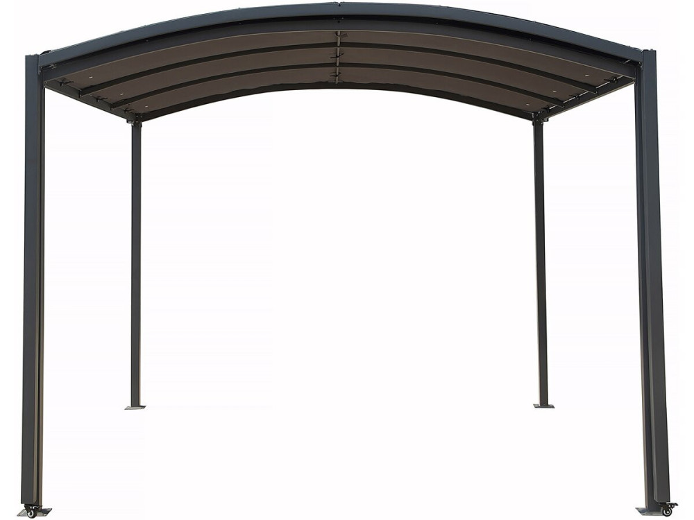 Tettoia in metallo estensibile "Mathis" - 303/566 x 295 x 240 cm - Antracite