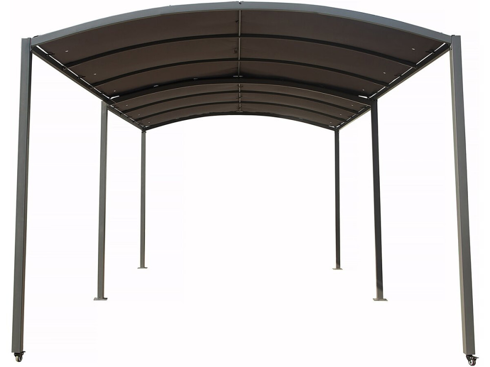 Tettoia in metallo estensibile "Mathis" - 303/566 x 295 x 240 cm - Antracite