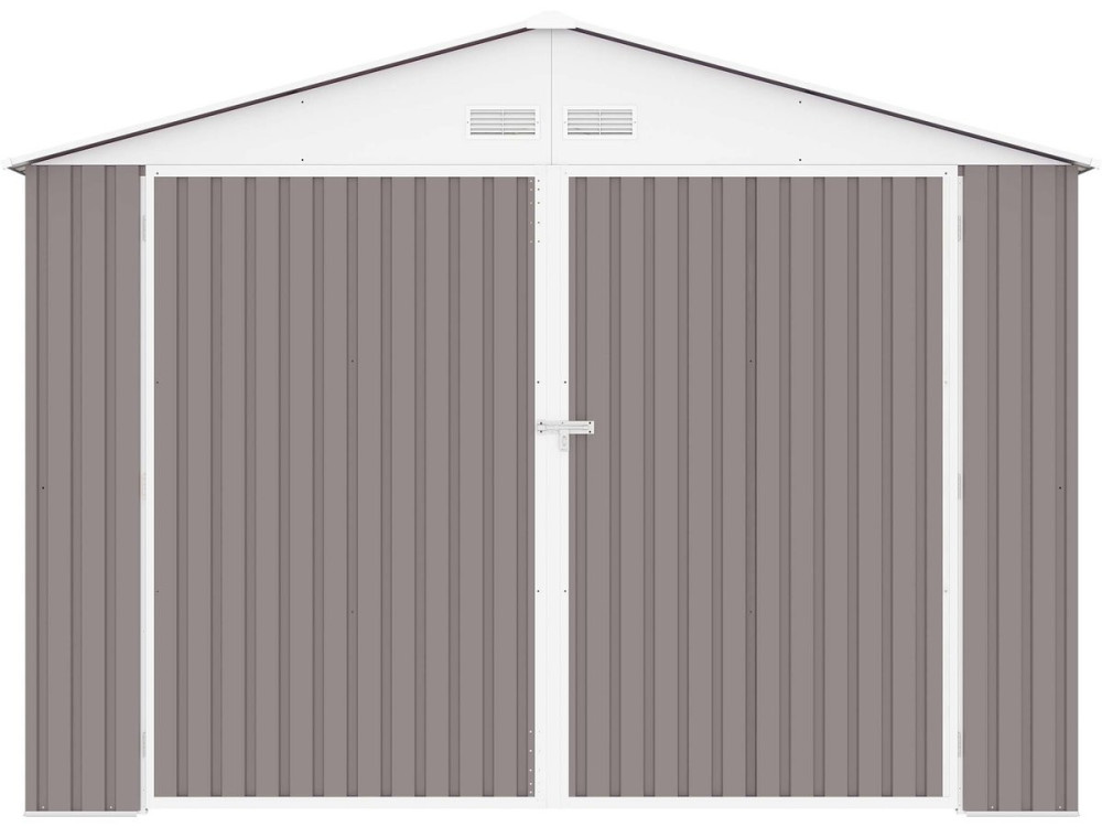 Garage in metallo NEVADA con porta battente - 15,36 m²