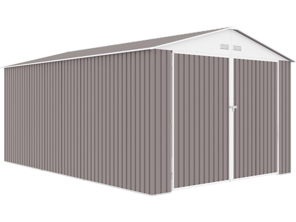 Garage in metallo NEVADA con porta battente - 15,36 m²