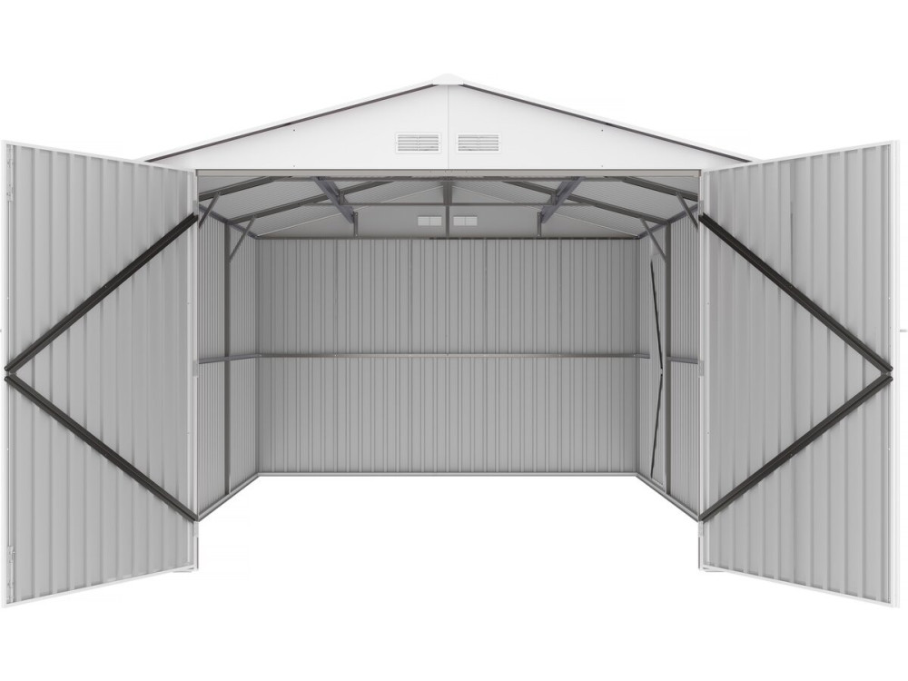 Garage in metallo "Nevada" - 15,36 m² con pannelli solari