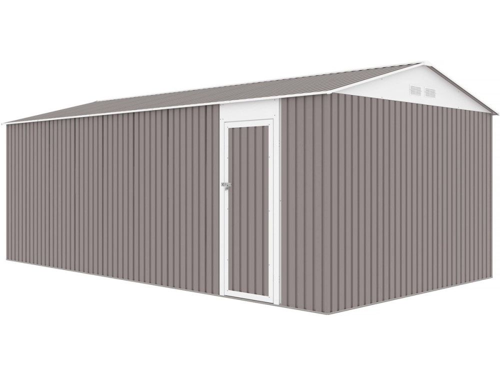 Garage in metallo NEVADA con porta battente - 18,56 m²