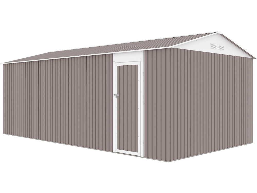 Garage in metallo NEVADA con porta battente - 18,56 m²