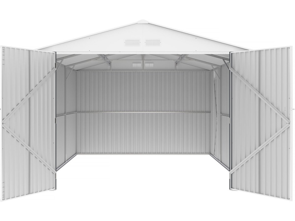 Garage in metallo "Houston" - 18,56 m² con pannello solare - Antracite