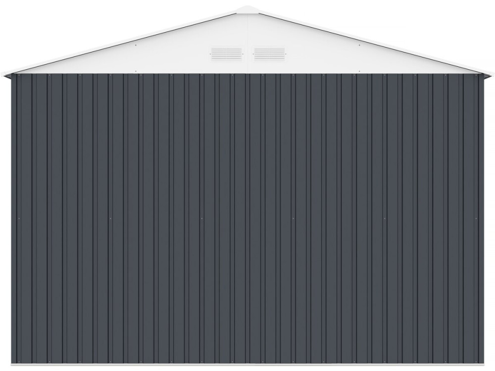 Garage in metallo "Houston" - 15,36 m² con grondaia  - Antracite