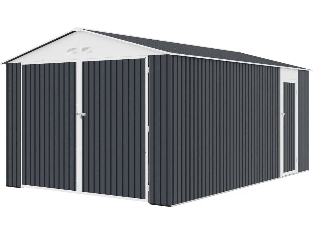 Garage in metallo "Houston" 15,36 mq - Antracite