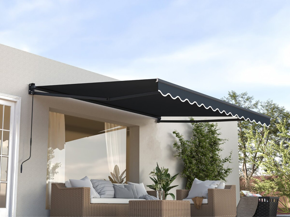 2,5 x 3 m Tenda retrattile in alluminio "Ombra 3" - Grigio antracite