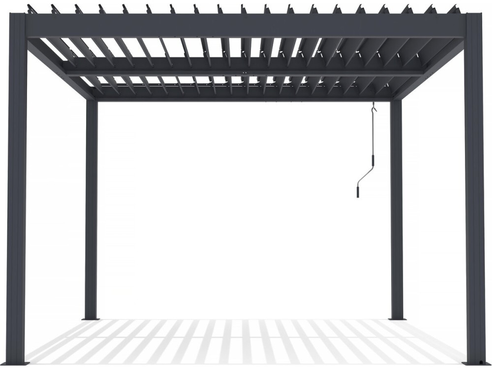 Pergola bioclimatica in alluminio "Windsor" - 3 x 4 m - Antracite