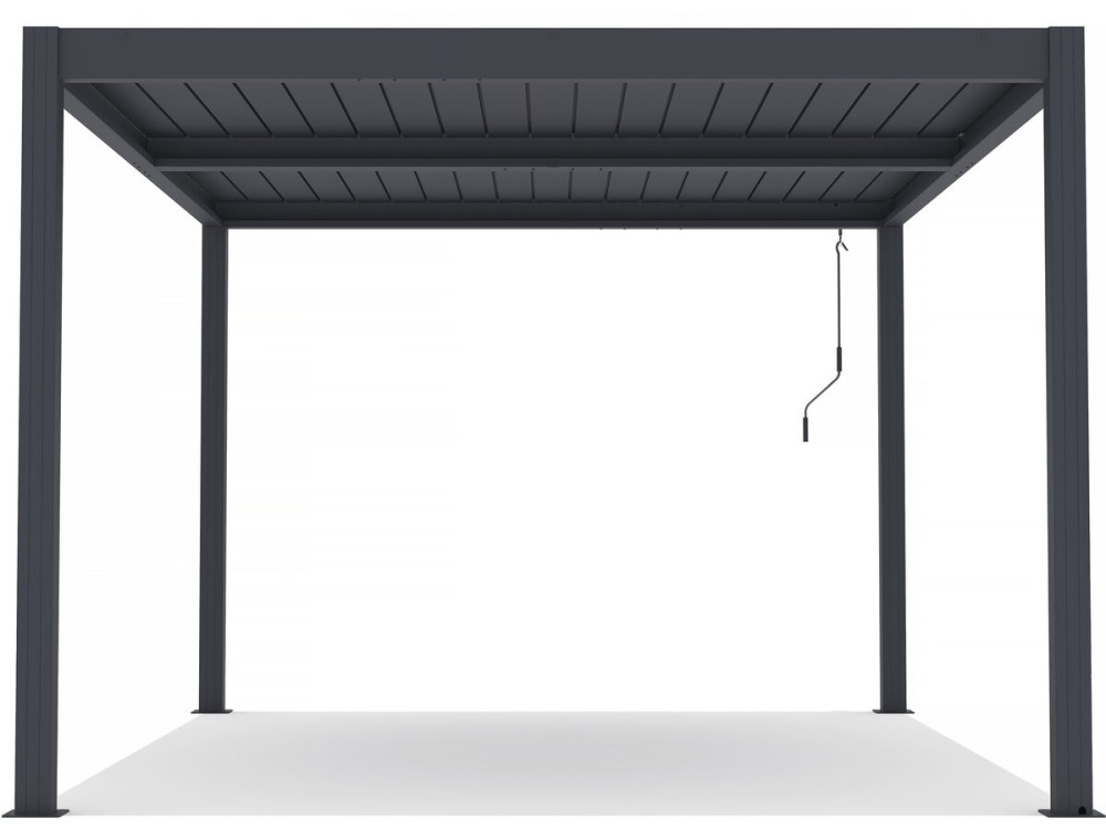 Pergola bioclimatica in alluminio "Windsor" - 3 x 4 m - Antracite
