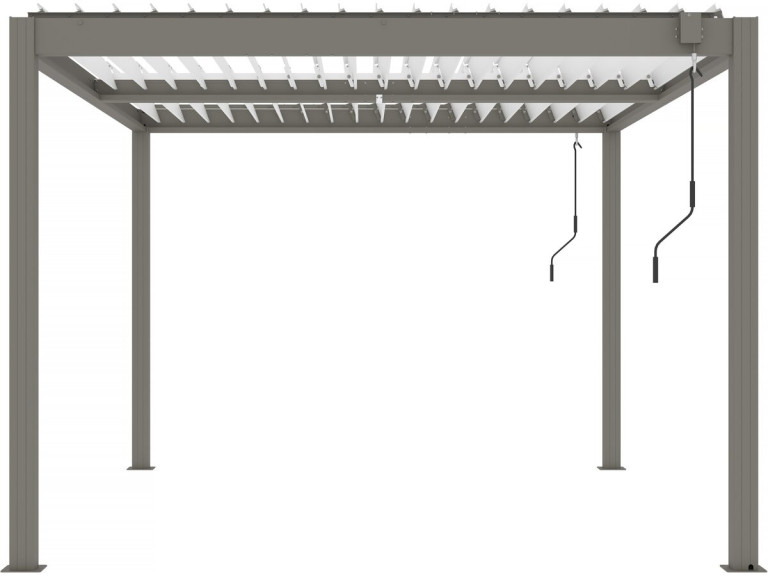 Pergola bioclimatica "Windsor" - 3 x 4 m - Taupe