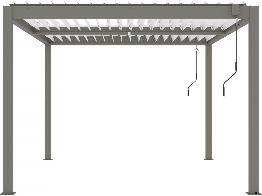Pergola bioclimatica "Windsor" - 3 x 4 m - Taupe
