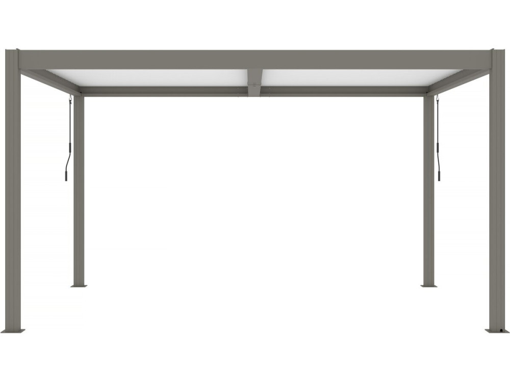 Pergola bioclimatica "Windsor" - 3 x 4 m - Taupe