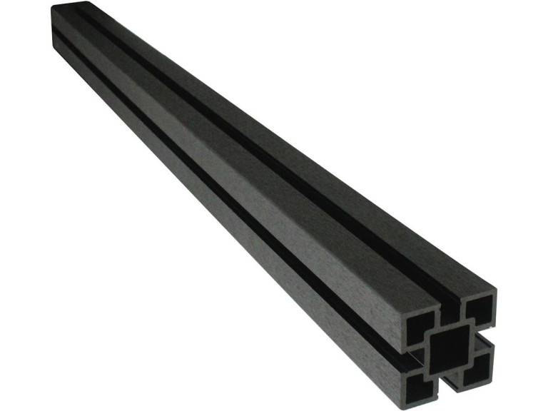Palo in composito per recinzione in composito - Nero