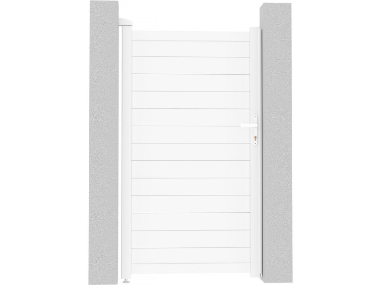 Cancello in alluminio "Eric" - 101,2 x 180,9 cm - Bianco