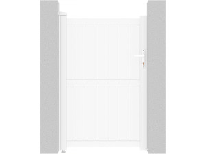 Cancello in alluminio "Lola" - 101.2 x 155.9 cm - Bianco