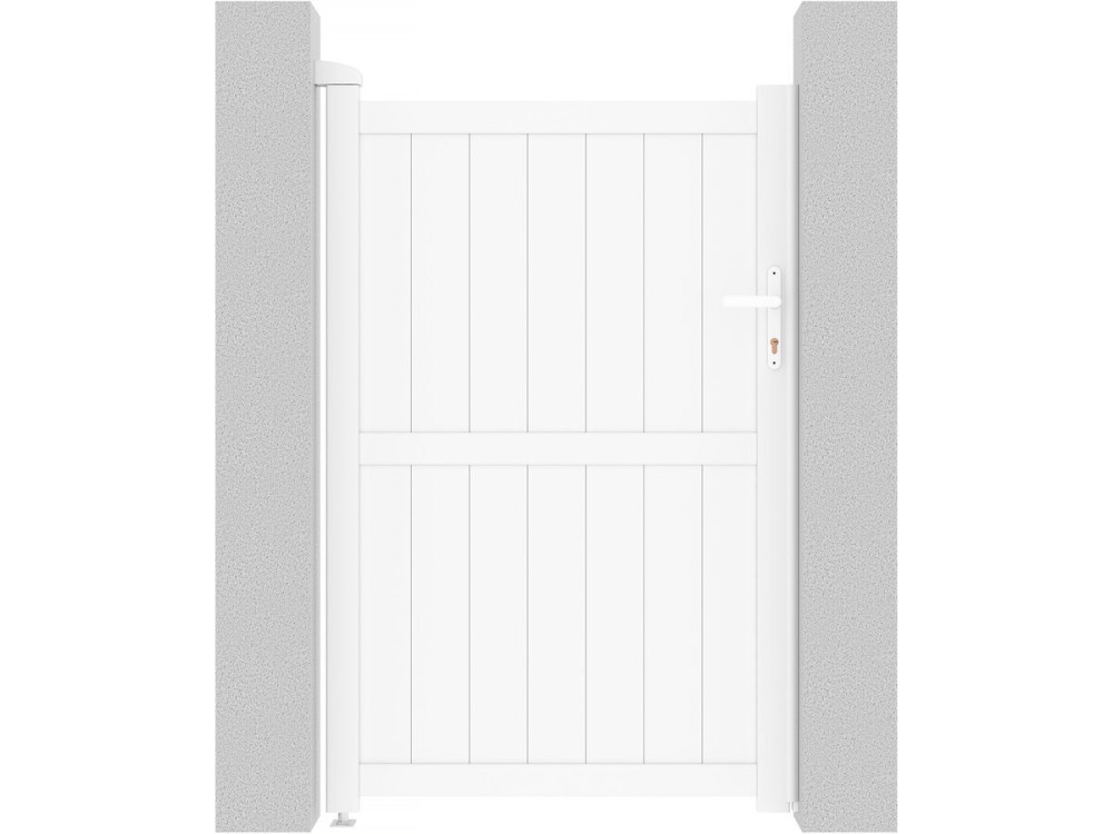 Cancello in alluminio "Lola" - 101.2 x 155.9 cm - Bianco