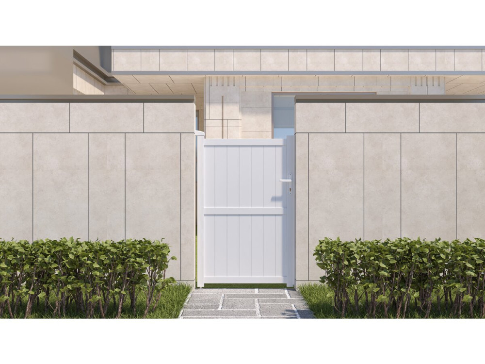 Cancello in alluminio "Lola" - 101.2 x 155.9 cm - Bianco