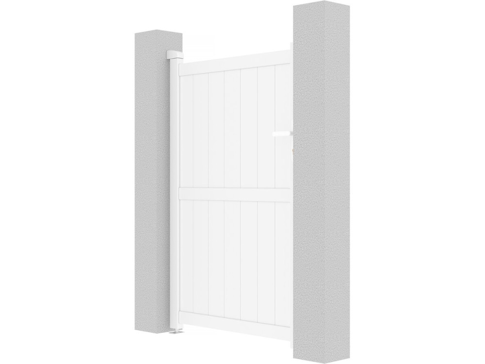 Cancello in alluminio "Lola" - 101.2 x 155.9 cm - Bianco