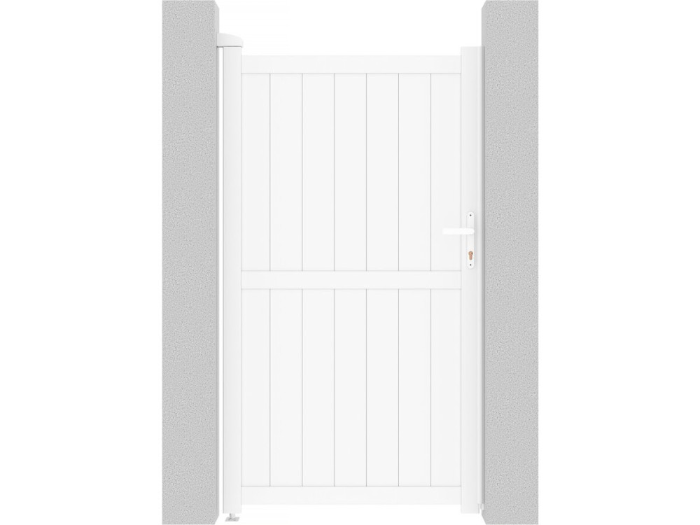 Cancello in alluminio "Lola" - 101.2 x 180.9 cm - Bianco