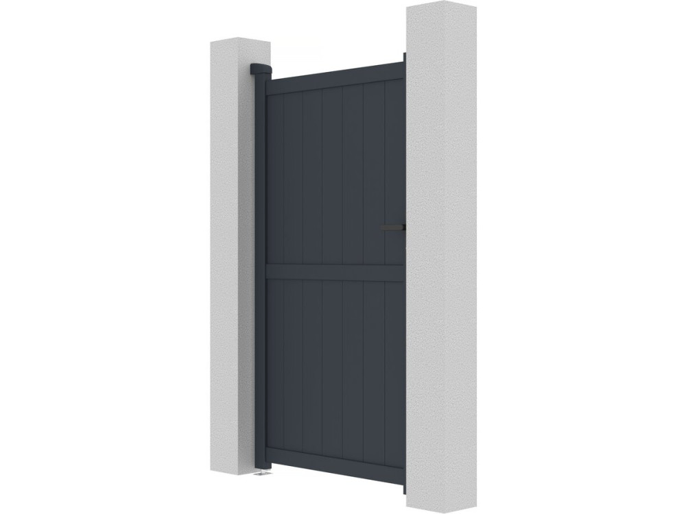 Cancello in alluminio "Maurice" - 101,2 x 180,9 cm - Grigio