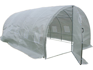 Serra tunnel da giardino con porta battente  MIMOSA - 18m² - 6 x 3 x 2 m