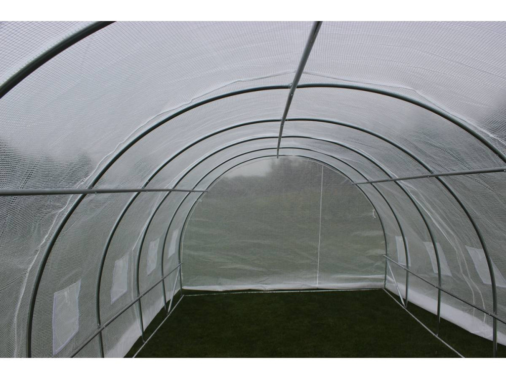 Serra tunnel da giardino con porta battente  MIMOSA - 18m² - 6 x 3 x 2 m