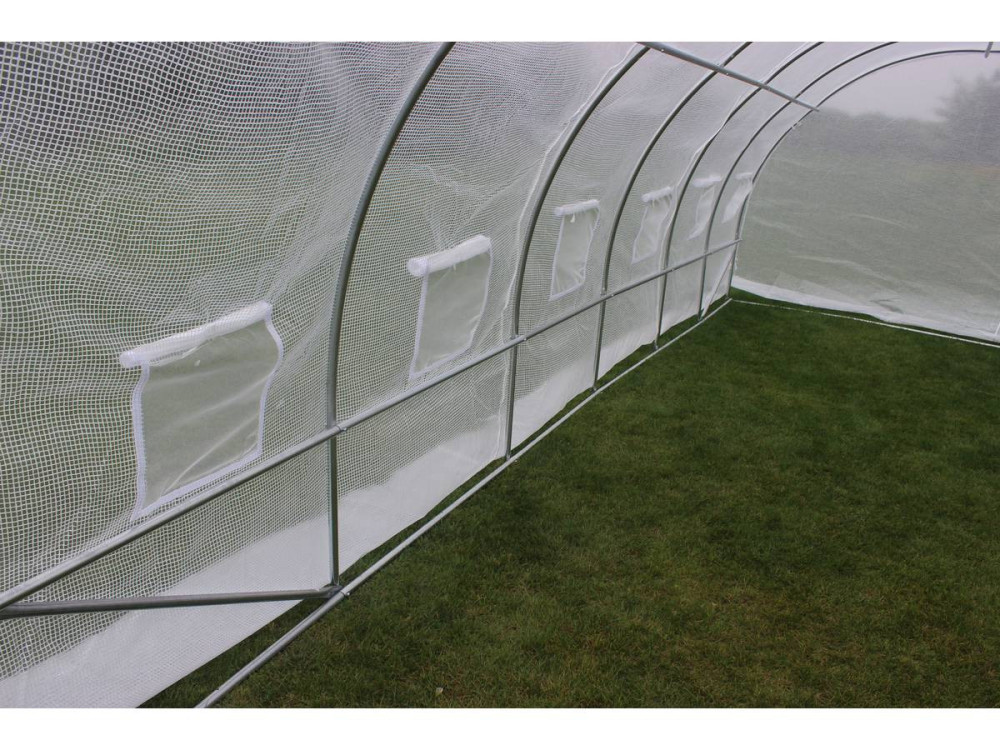 Serra tunnel da giardino con porta battente  MIMOSA - 18m² - 6 x 3 x 2 m