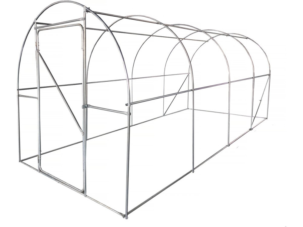 Serra a tunnel da giardino "Mimosa" con porta - 9 m² - 180 g - Bianco